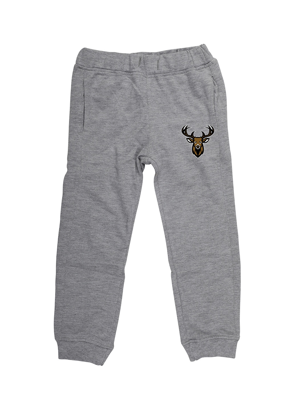 

Wear Your Mind Unisex Grey Solid Straight Fit Joggers