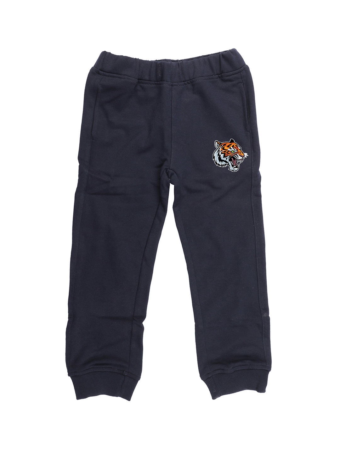

Wear Your Mind Kids Navy Blue Solid Straight Fit Joggers