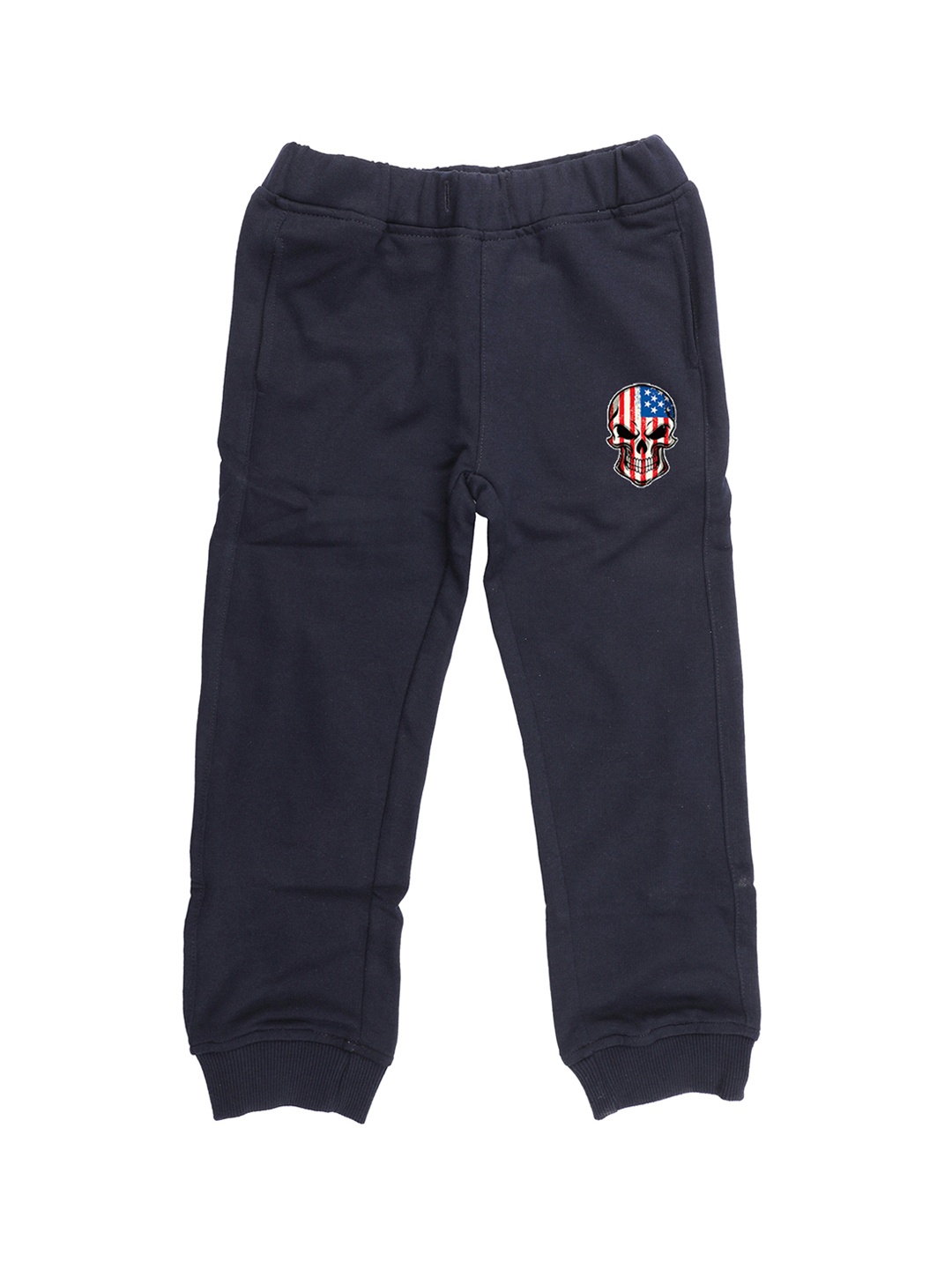 

Wear Your Mind Kids Navy Blue Solid Straight Fit Joggers