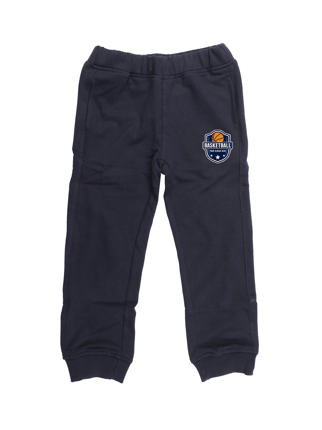 

Wear Your Mind Kids Navy Blue Solid Straight Fit Joggers