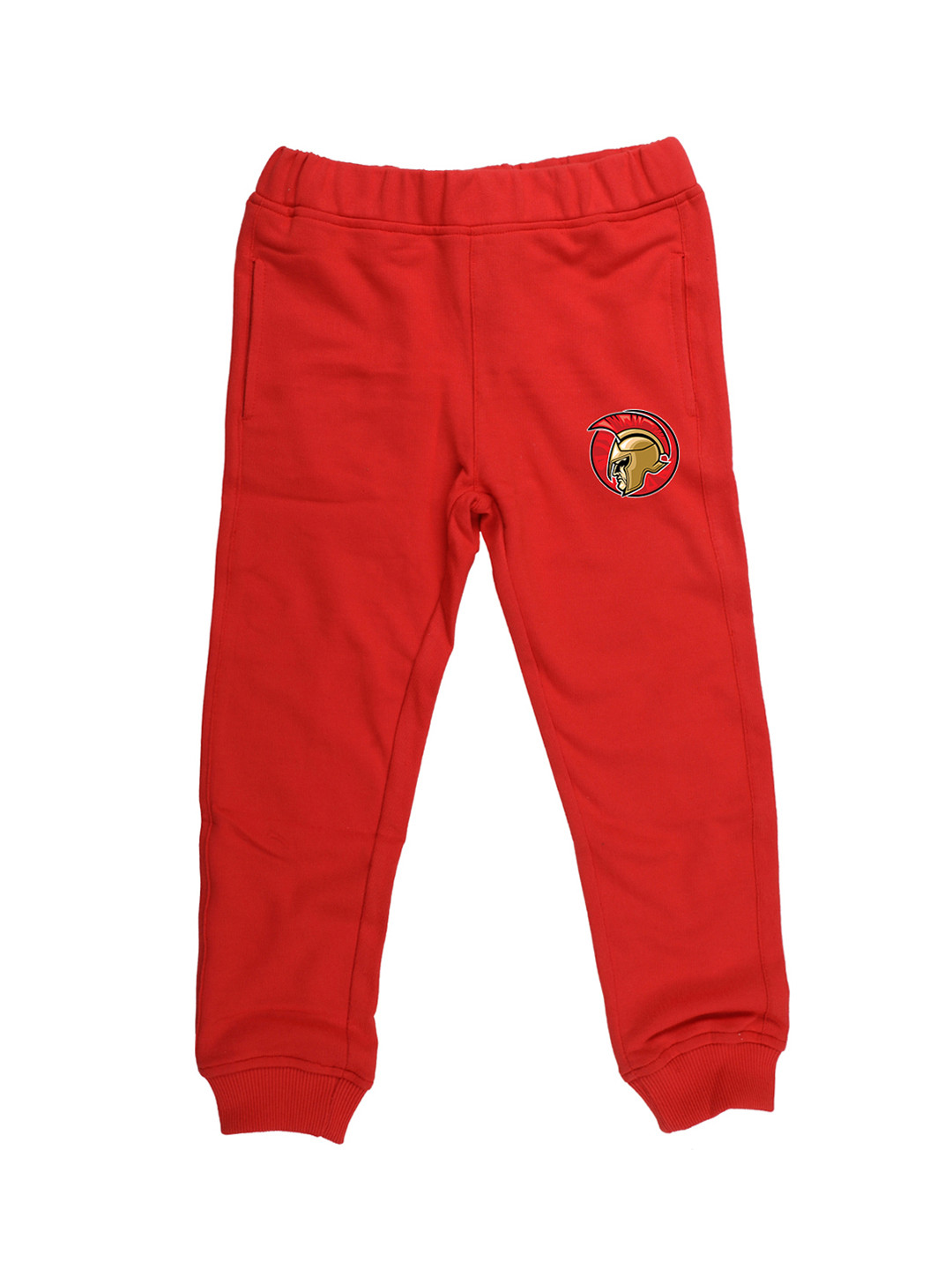 

Wear Your Mind Kids Red Solid Straight Fit Joggers