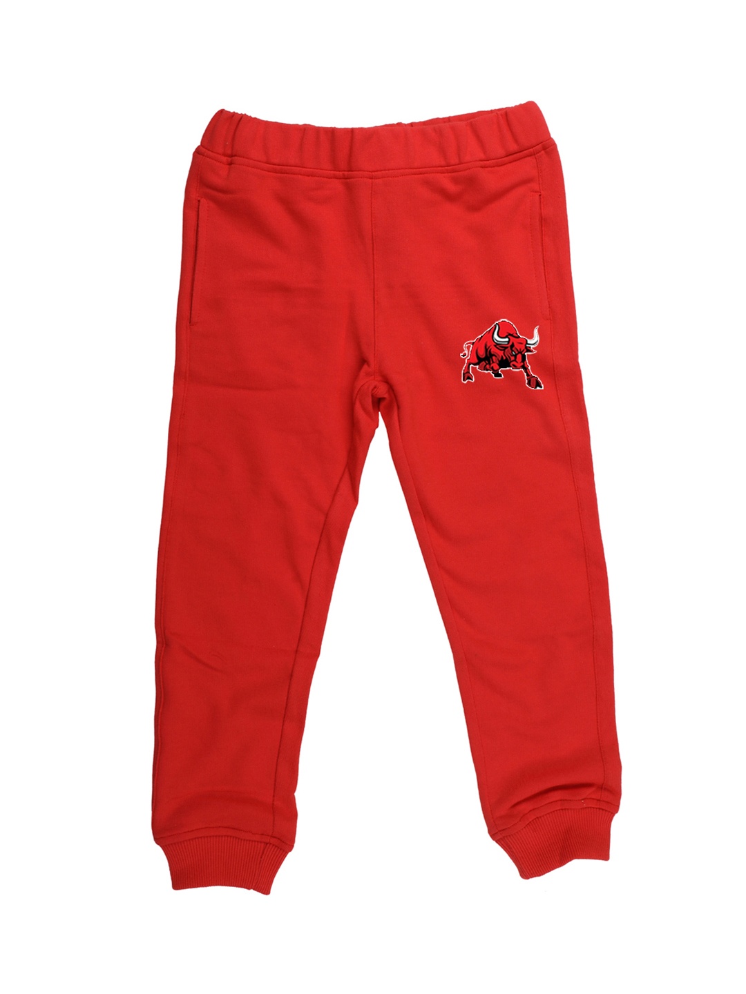 

Wear Your Mind Kids Red Solid Straight Fit Joggers