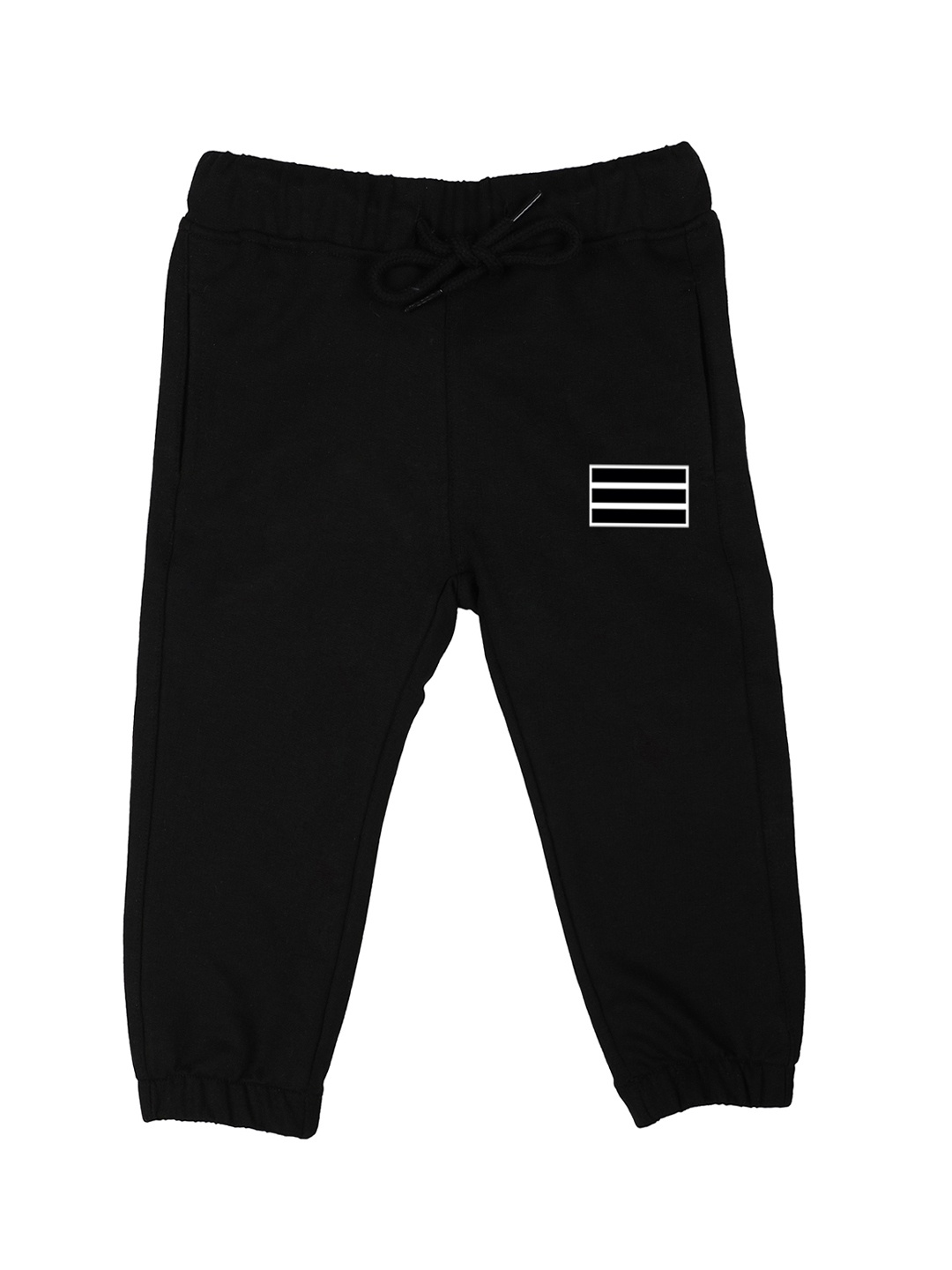 

Wear Your Mind Unisex Black Solid Straight Fit Joggers