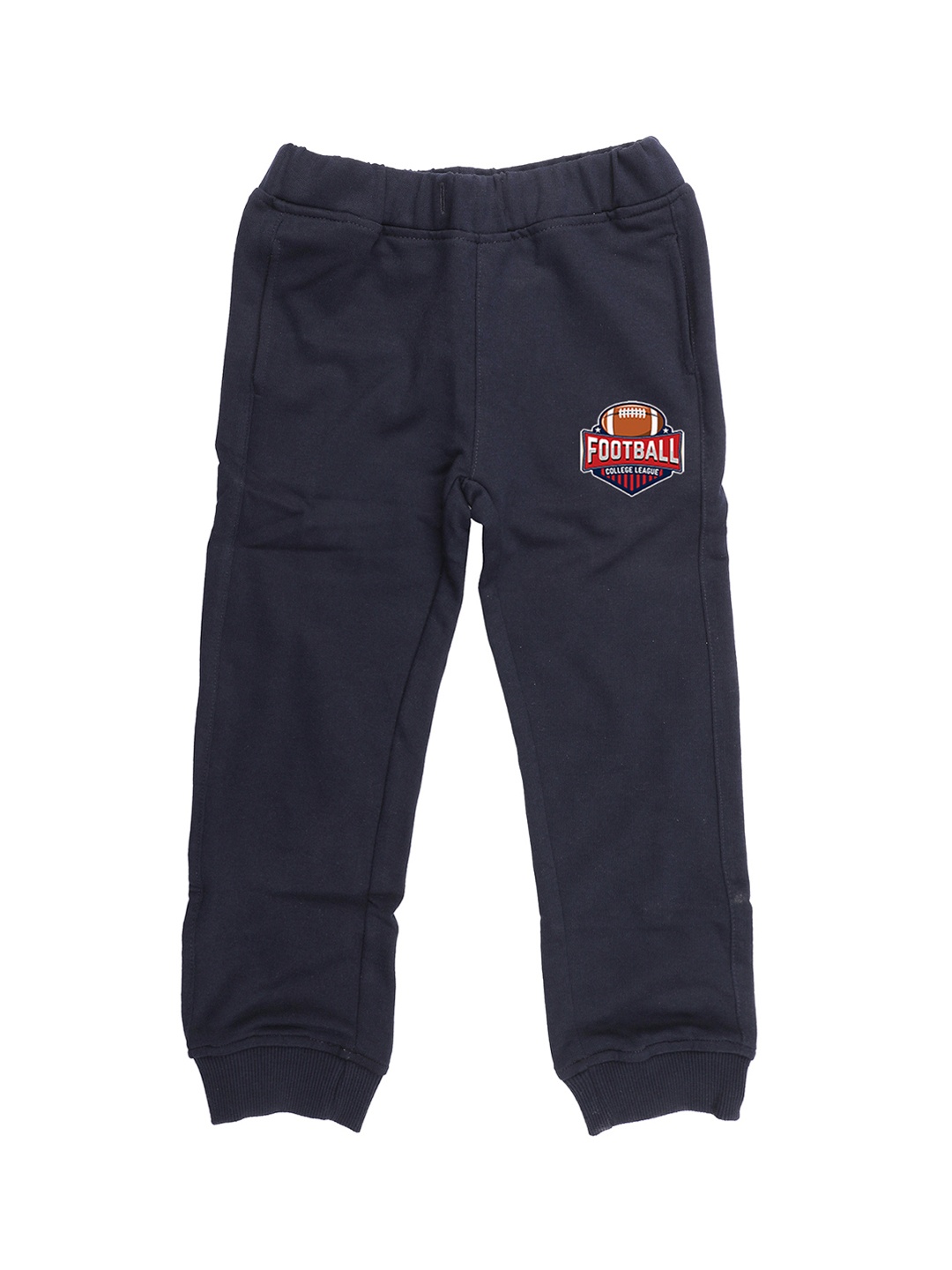 Wear Your Mind Kids Navy Blue Solid Straight Fit Joggers