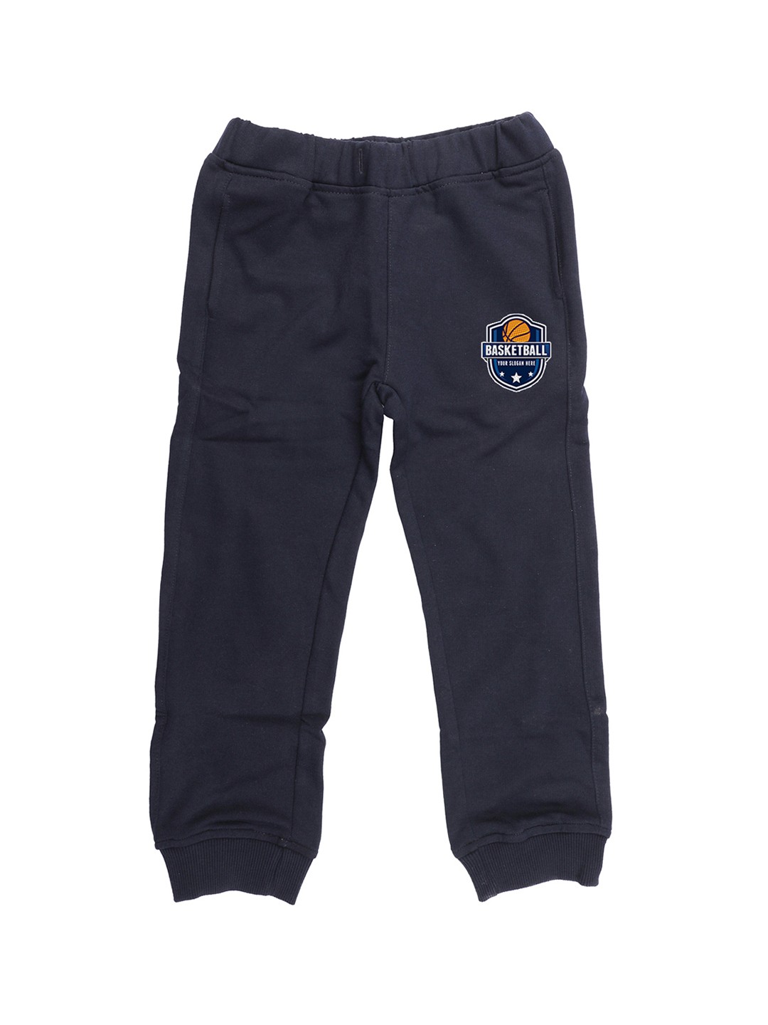 

Wear Your Mind Kids Navy Blue Solid Straight Fit Joggers