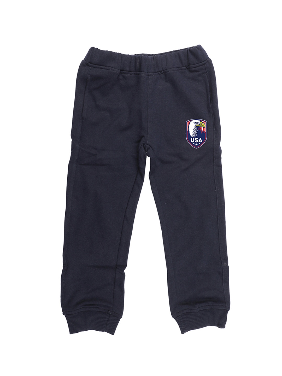 

Wear Your Mind Kids Navy Blue Solid Straight Fit Joggers