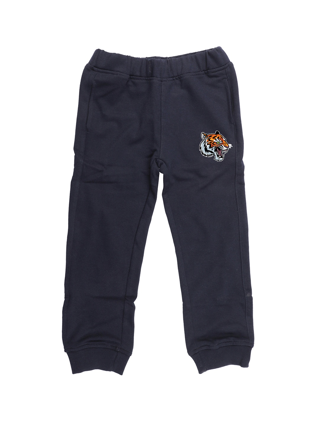 

Wear Your Mind Kids Navy Blue Solid Straight Fit Joggers