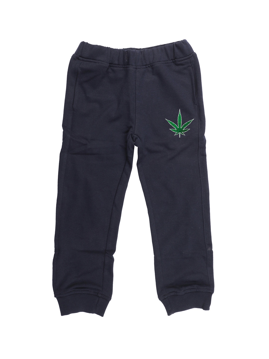 

Wear Your Mind Unisex Navy Blue Solid Straight Fit Joggers