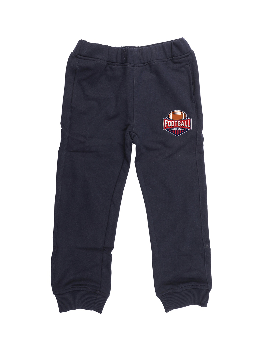 Wear Your Mind Kids Navy Blue Solid Straight Fit Joggers