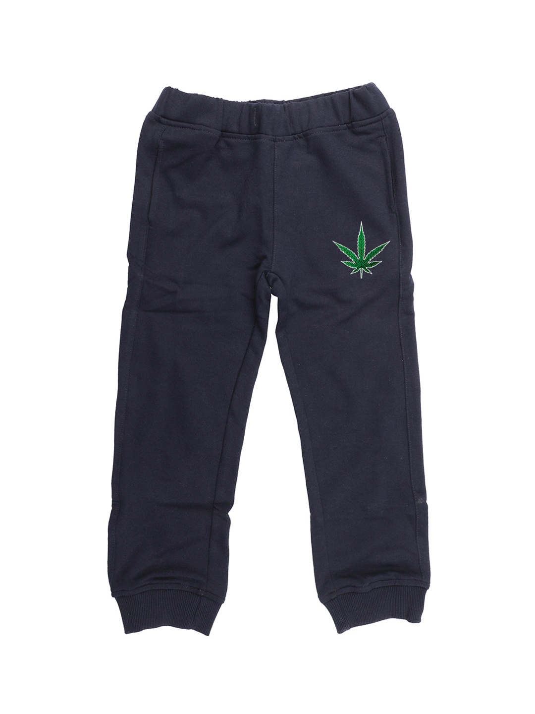 

Wear Your Mind Unisex Navy Blue Solid Straight Fit Joggers