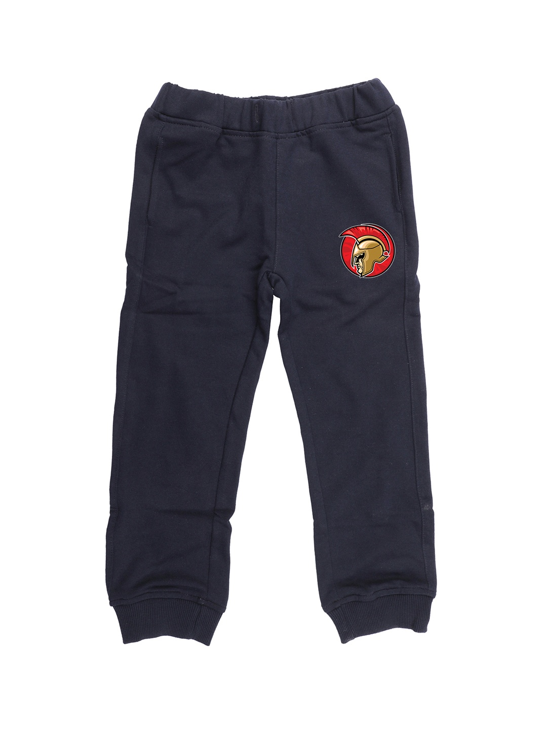

Wear Your Mind Kids Navy Blue Solid Straight Fit Joggers