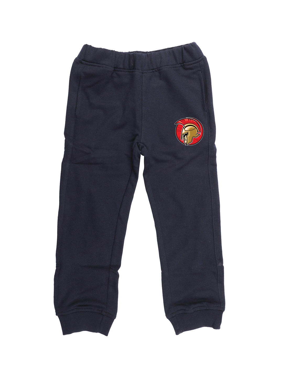 

Wear Your Mind Kids Navy Blue Solid Straight Fit Joggers