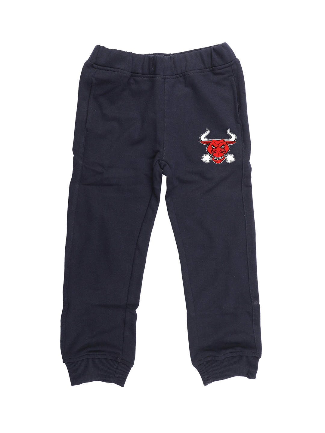 

Wear Your Mind Kids Navy Blue Solid Straight Fit Joggers