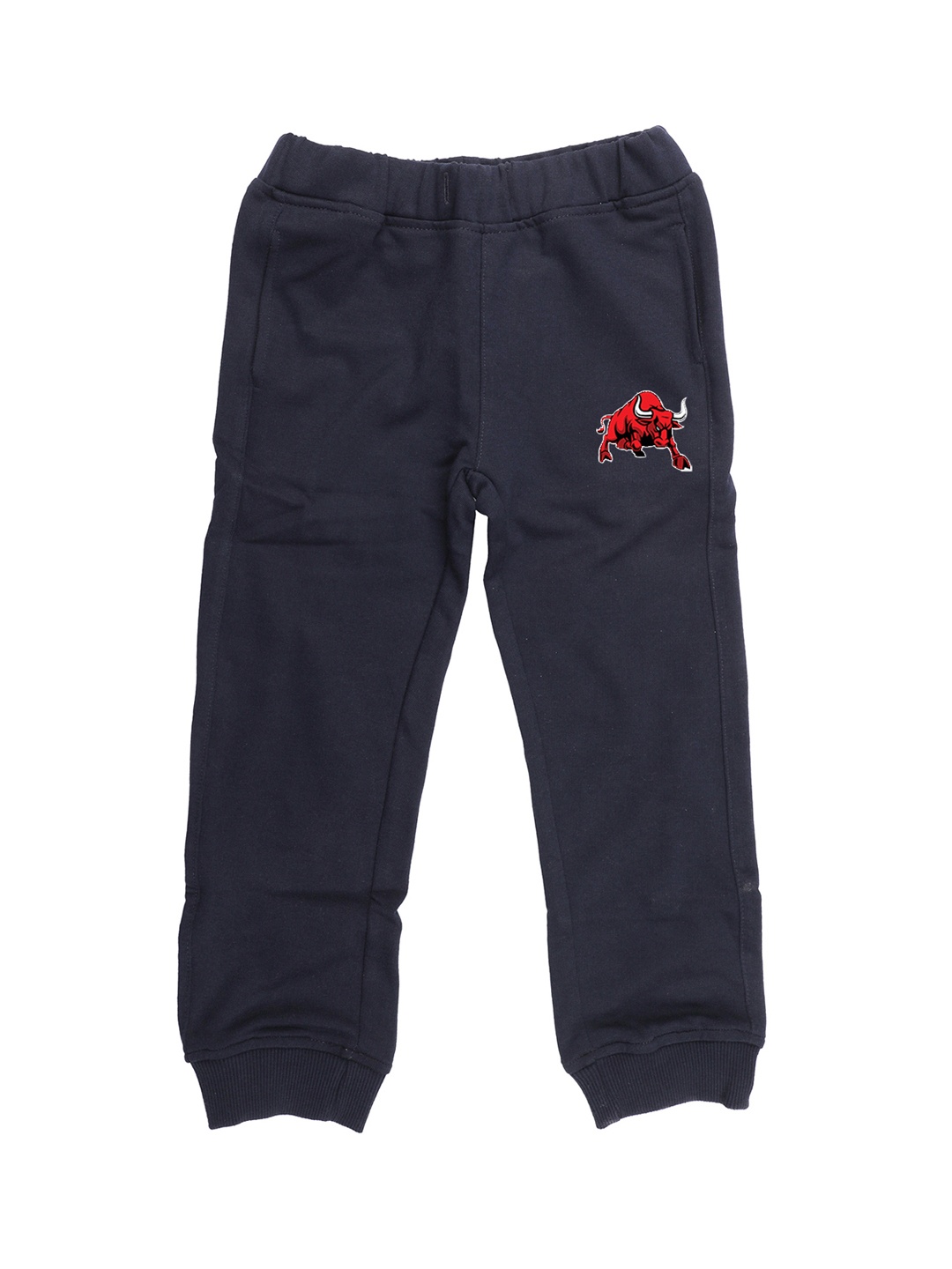 

Wear Your Mind Kids Navy Blue Solid Straight Fit Joggers