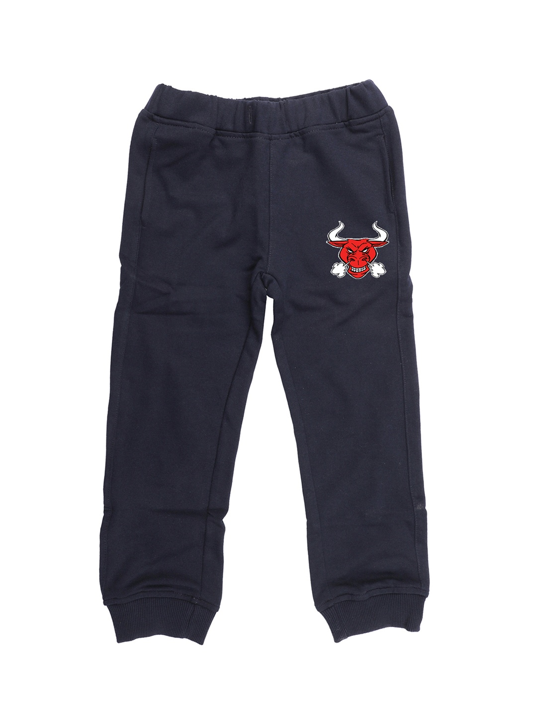 

Wear Your Mind Kids Navy Blue Solid Straight Fit Joggers