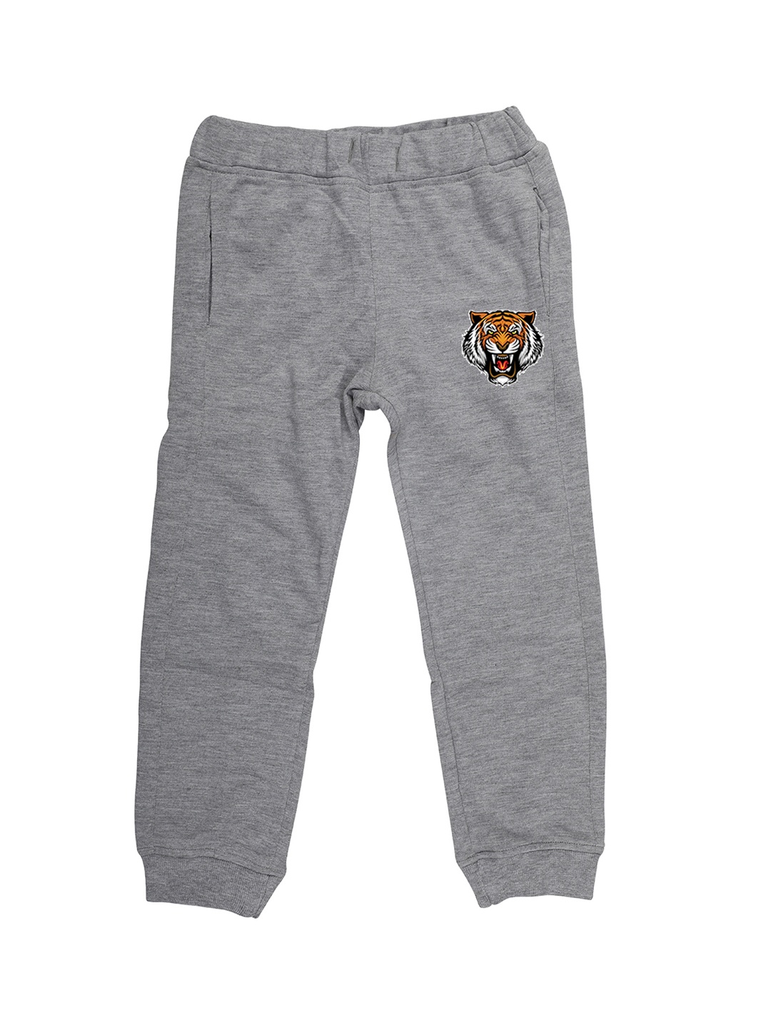 Wear Your Mind Unisex Grey Solid Straight Fit Joggers
