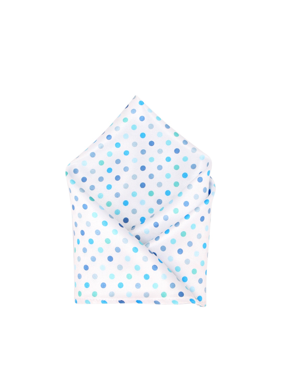 

Blacksmith Men Blue & White Printed Pocket Square