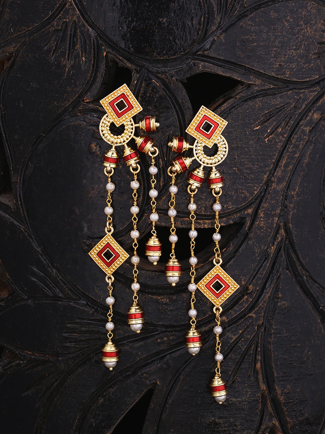 

Voylla Gold-Plated Classic Drop Earrings