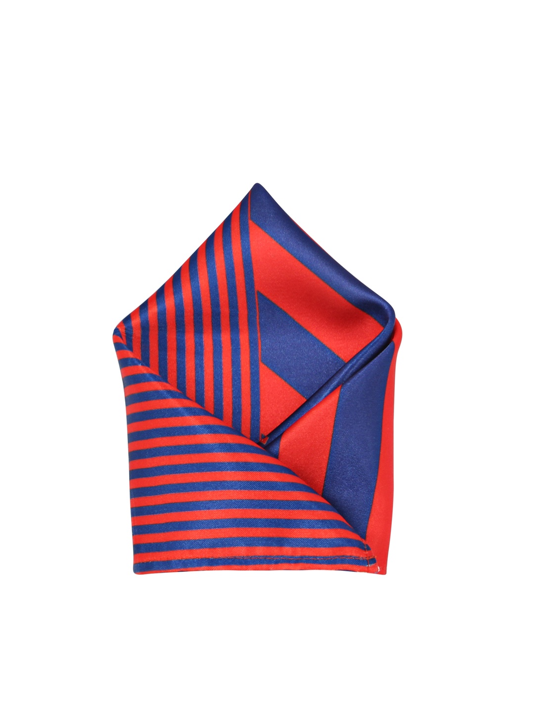 Blacksmith Men Red Striped Pocket Square