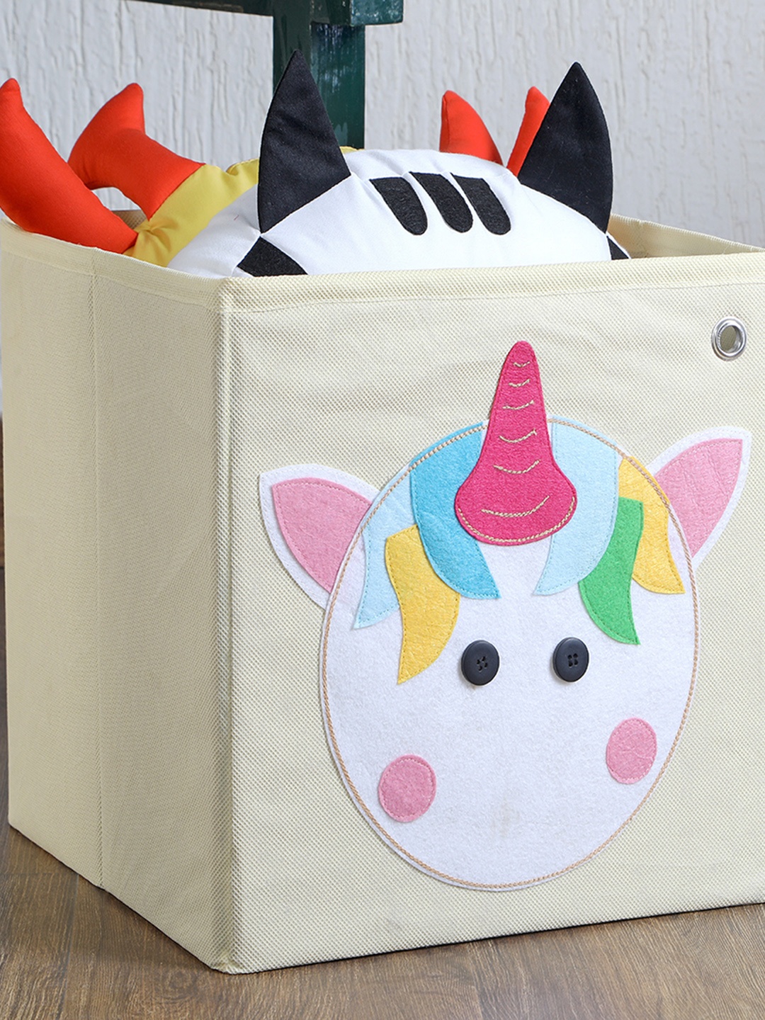 

My Gift Booth Cream Foldable Storage Cube