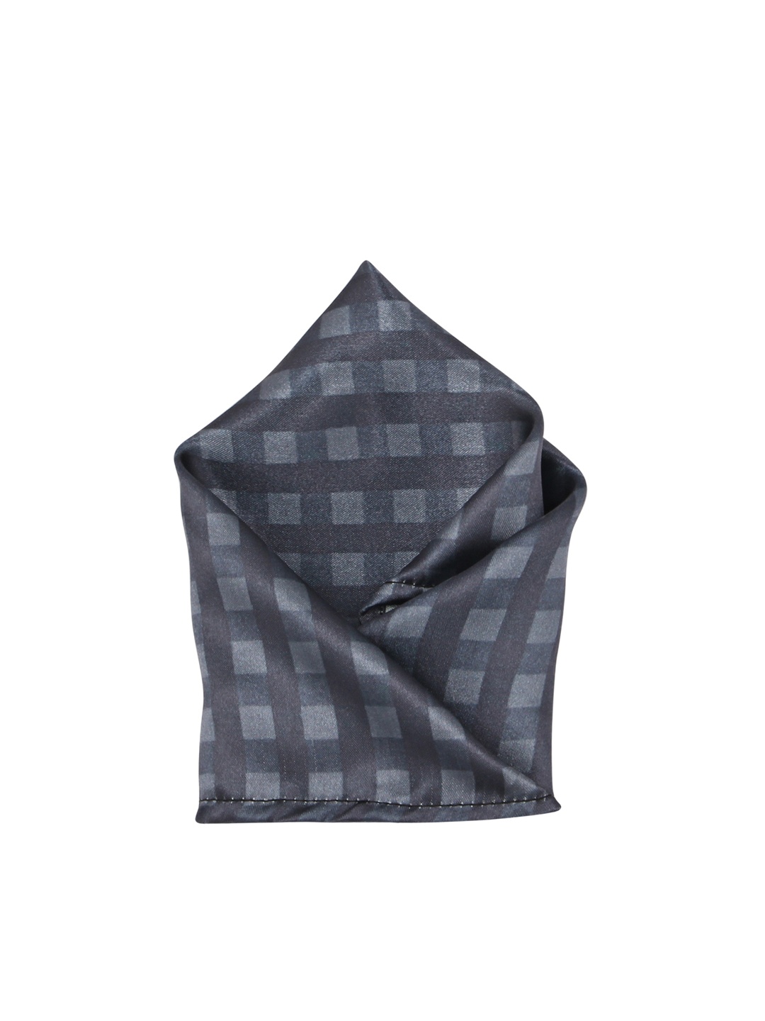 

Blacksmith Men Grey Checked Pocket Square