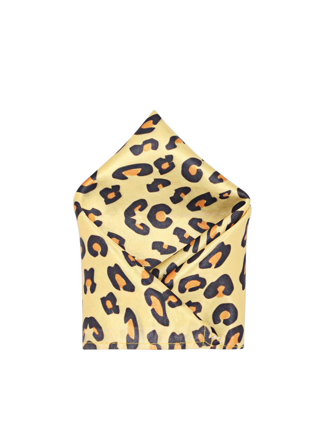 

Blacksmith Men Yellow Printed Pocket Square