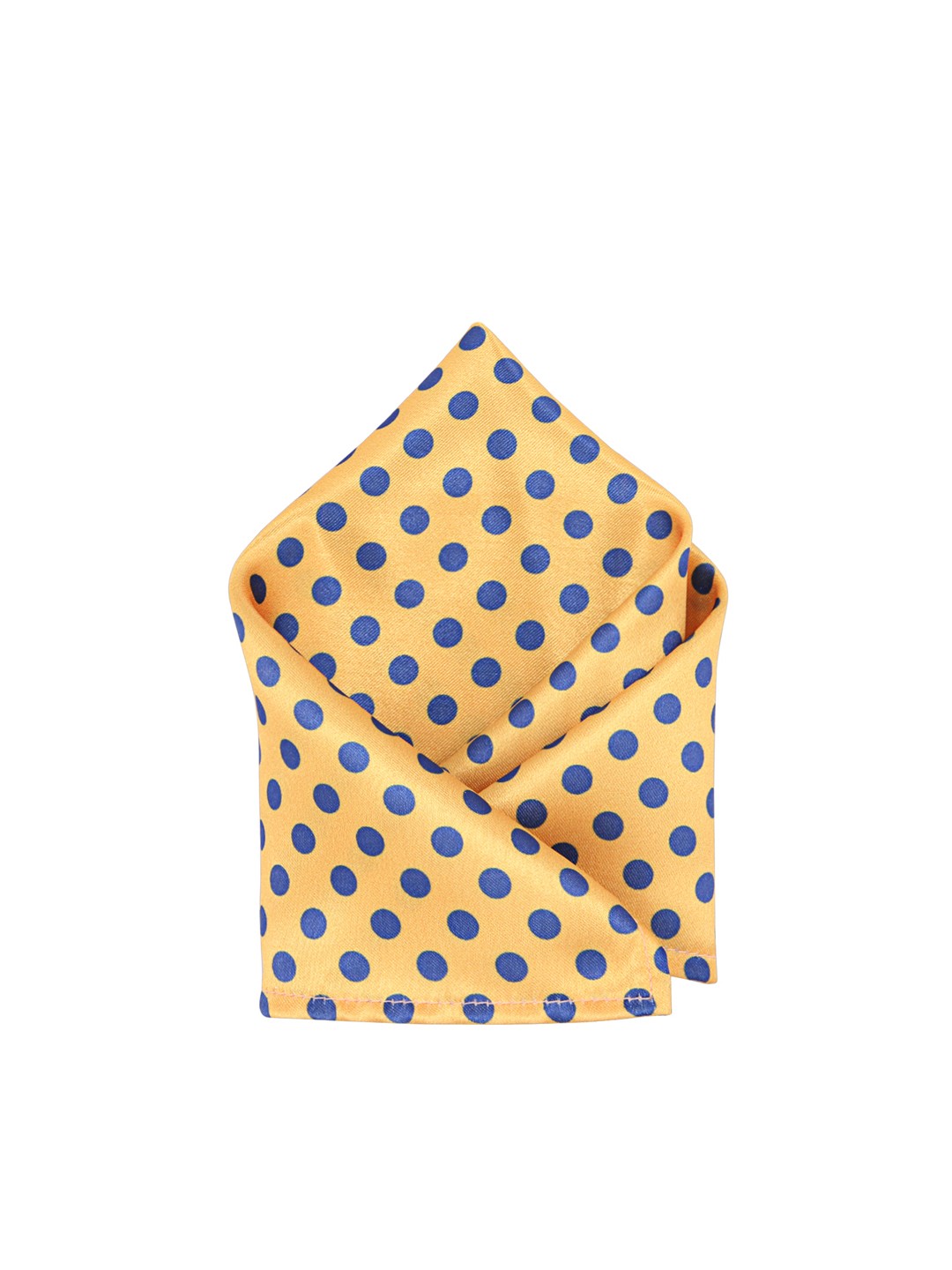 

Blacksmith Men Yellow Printed Pocket Square