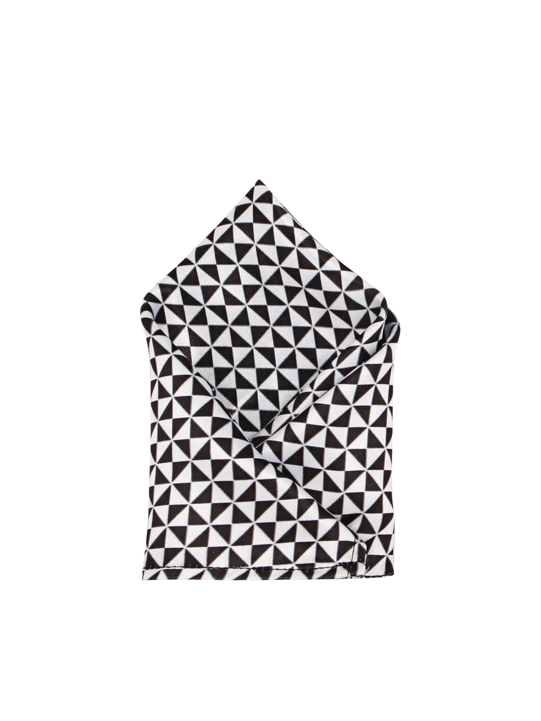 

Blacksmith Men Black Printed Pocket Square