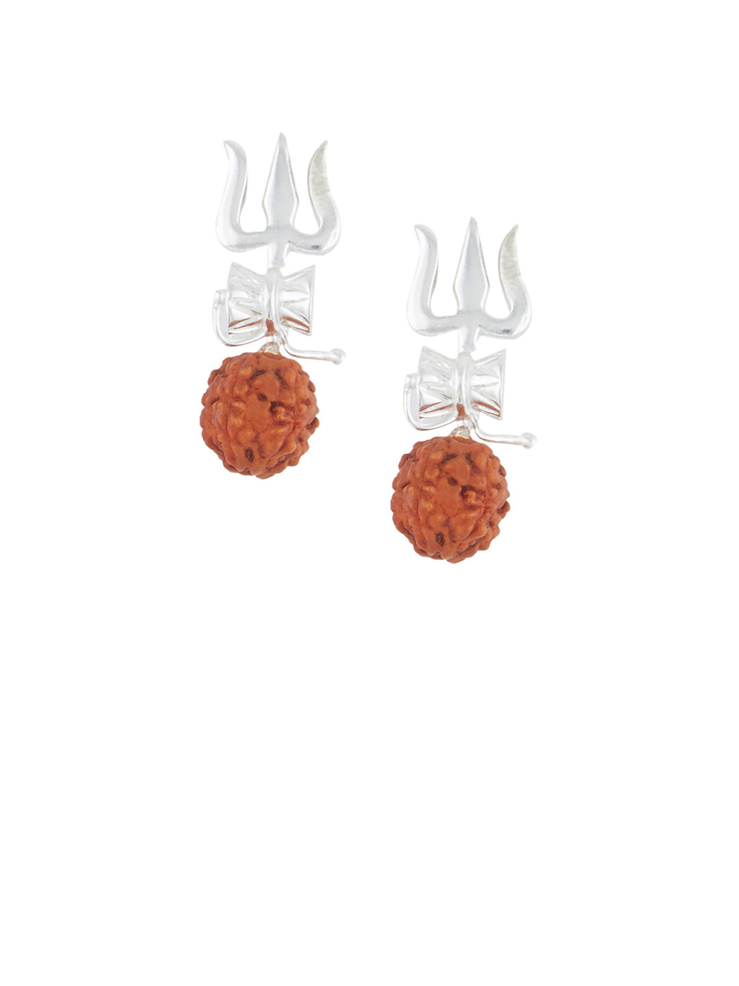 

ahilya Sterling Silver Teardrop Shaped Studs