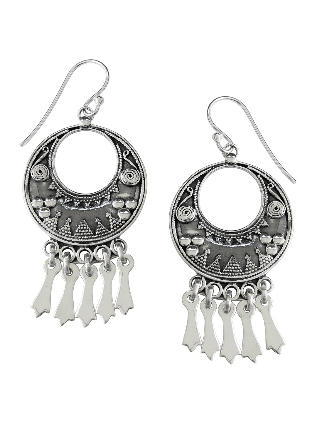 

ahilya Sterling Silver Laila Rawa Chandbali