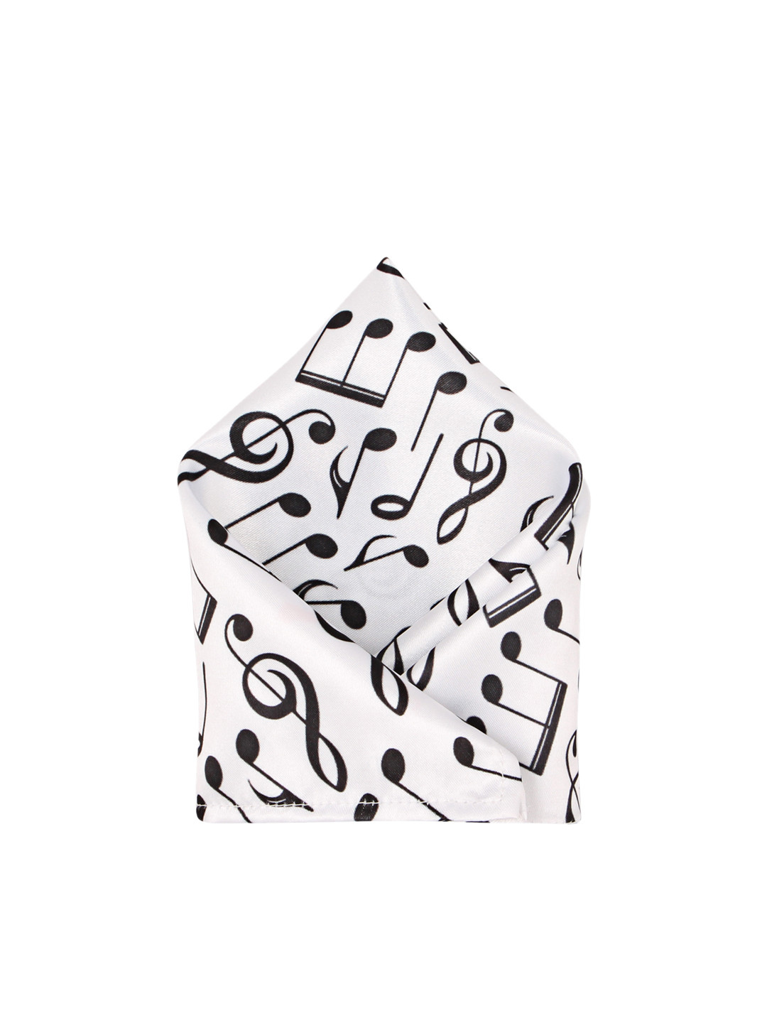 

Blacksmith Men White Printed Pocket Square