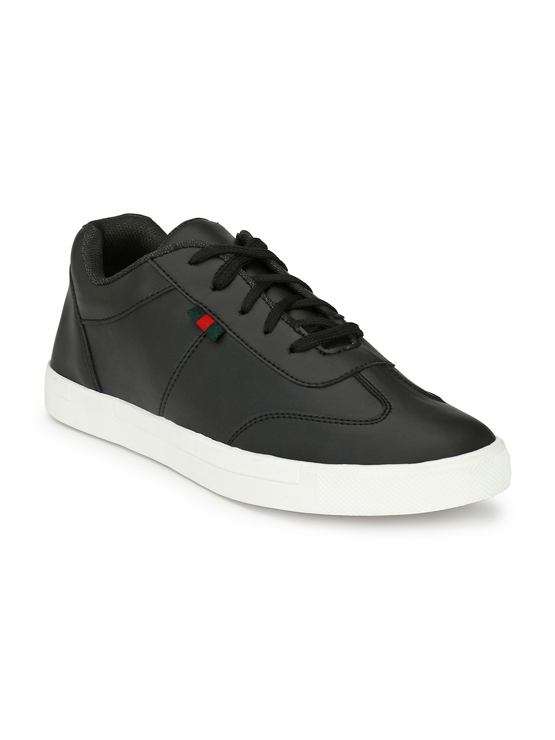 

ELIXIR MAN Men Black Solid Synthetic Leather Mid-Top Sneakers
