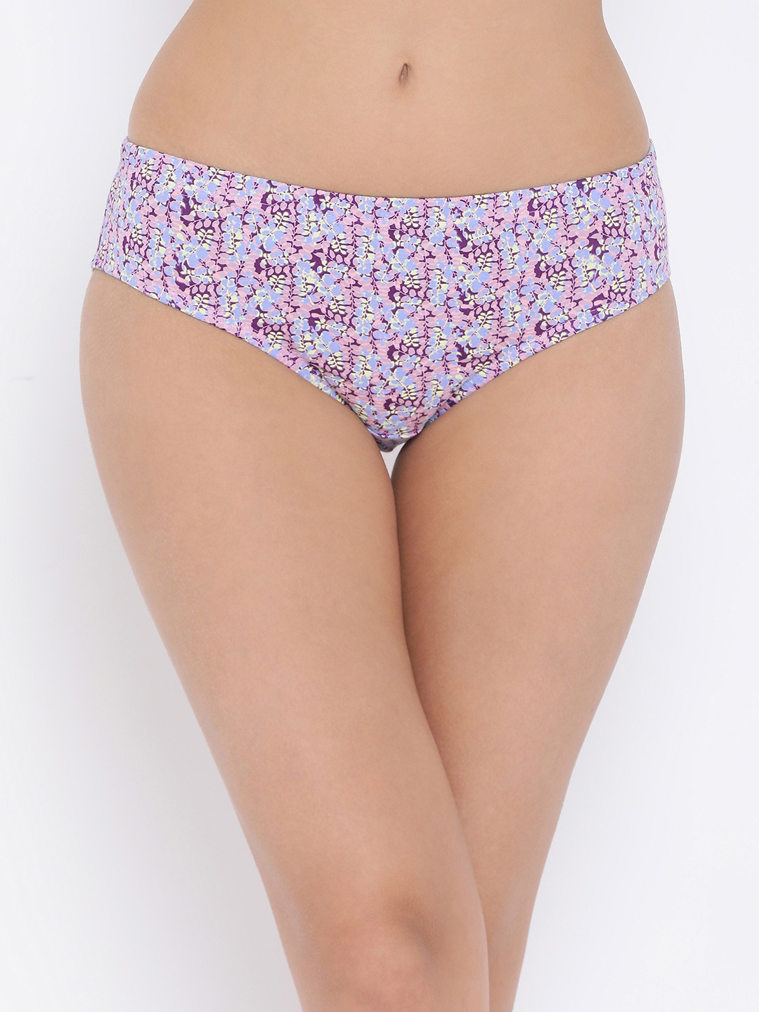 

Clovia Women Pink & Blue Printed Hipster Brief PN2912P12XL