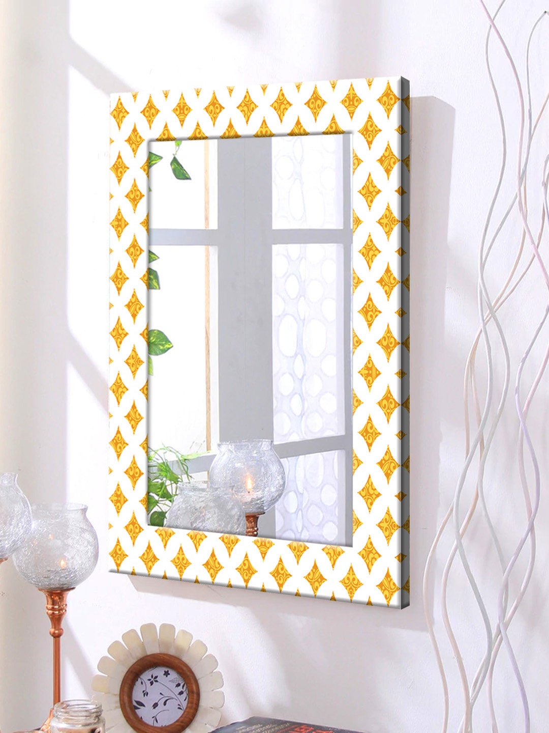 

999Store Gold Framed Wall Mirror