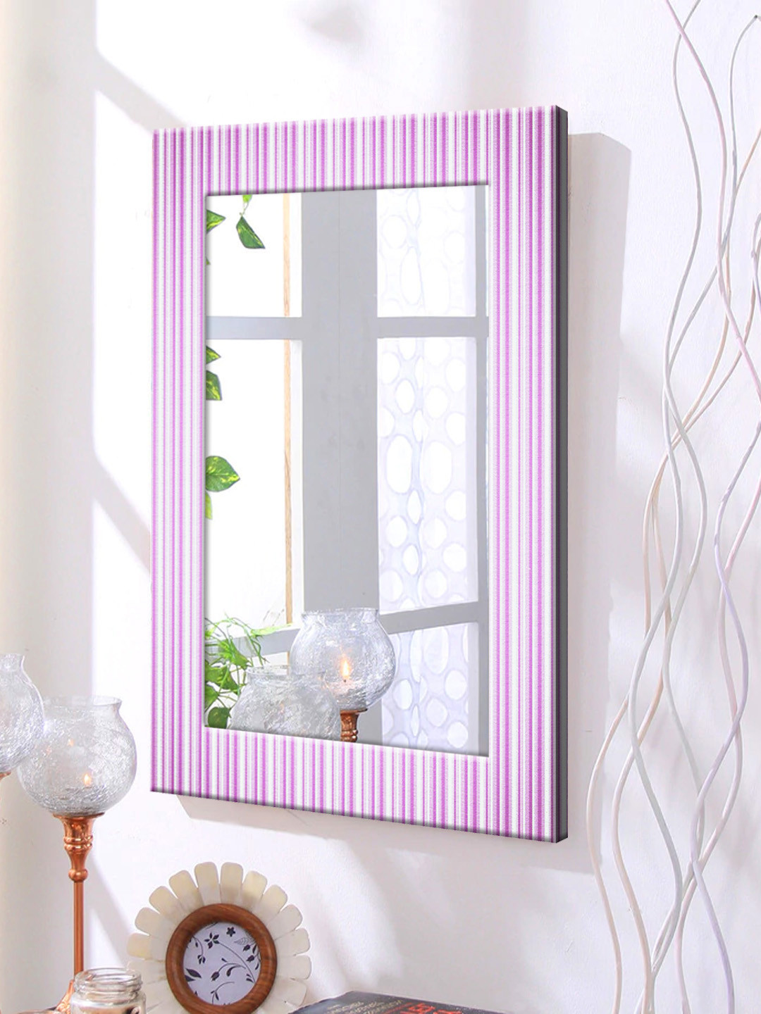 

999Store Violet Framed Wall Mirror