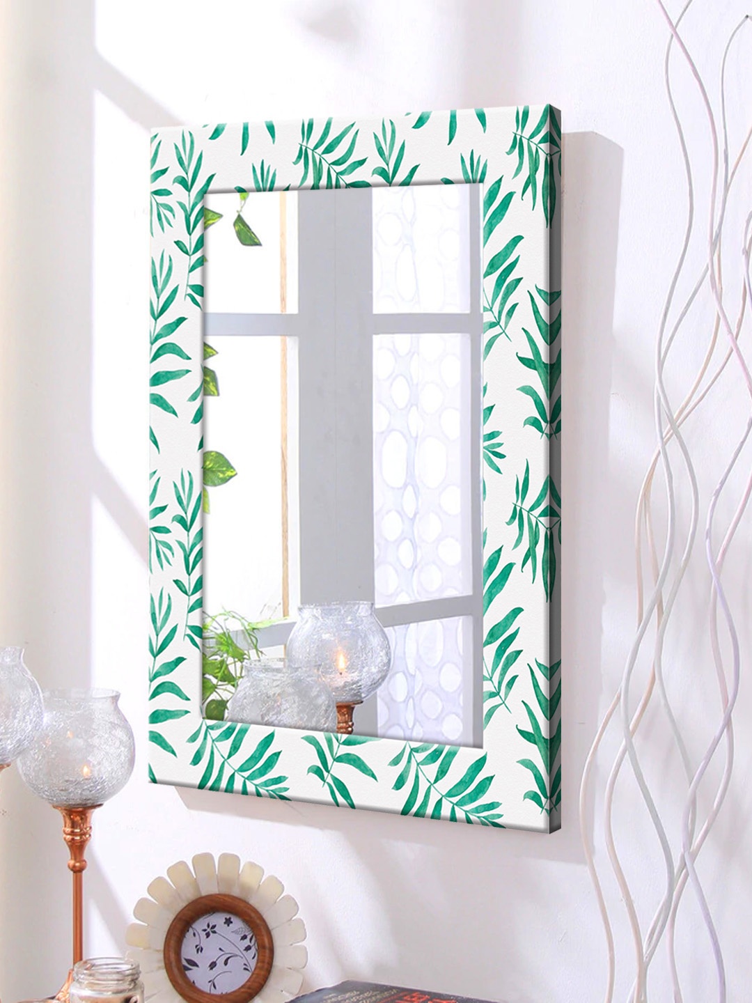 

999Store Multicoloured Framed Wall Mirror, Multi