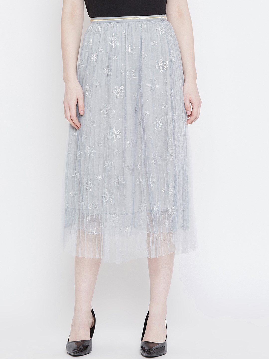 

Camey Grey A-line Midi Skirts