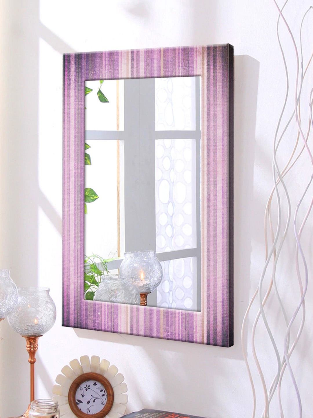 

999Store Violet Framed Wall Mirror