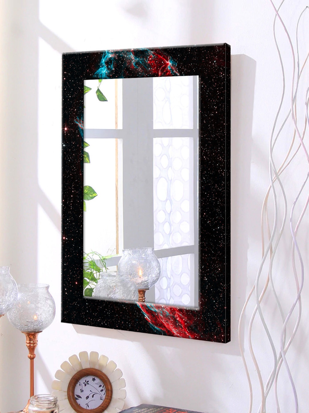 

999Store Black Framed Wall Mirror