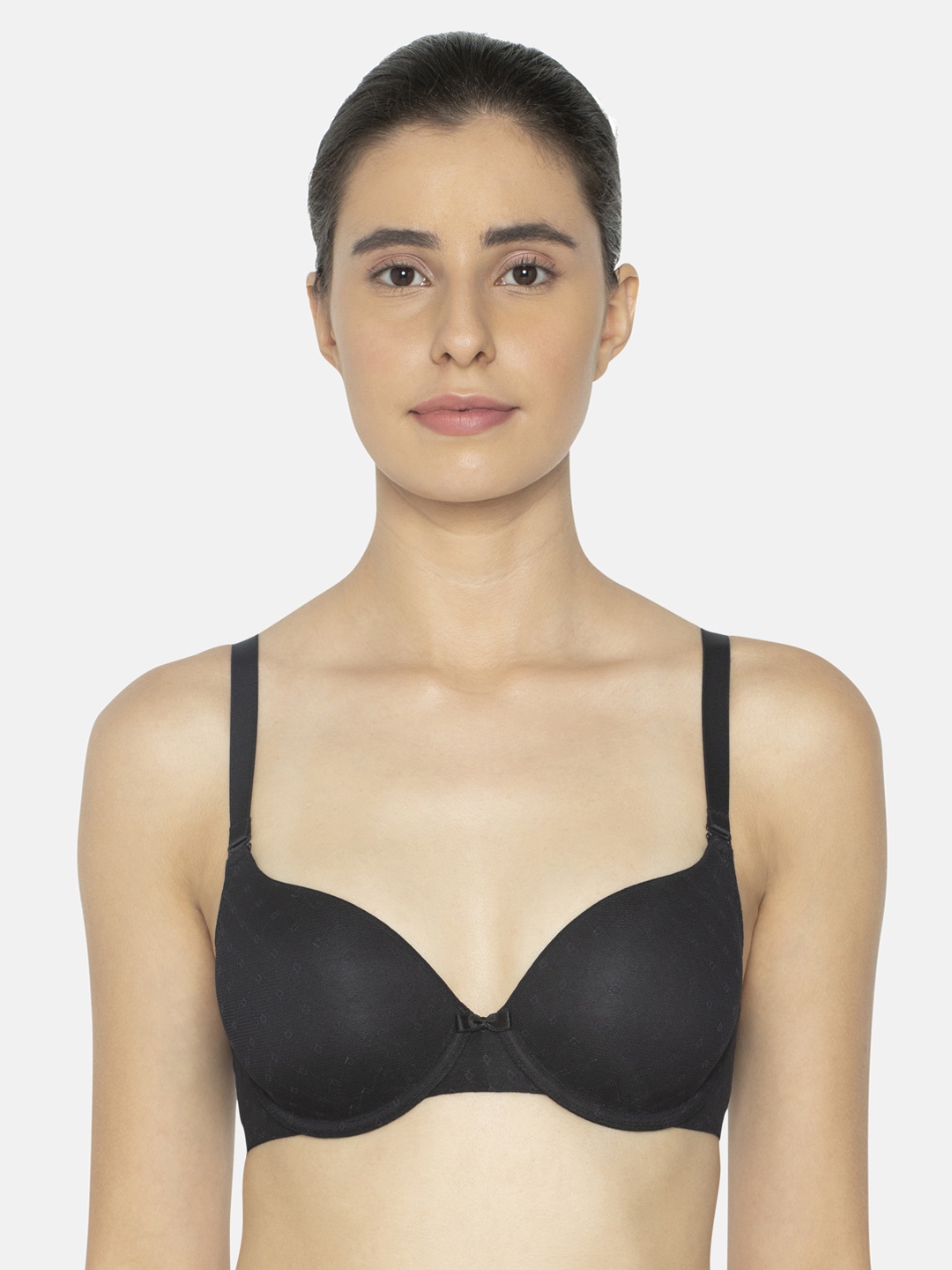 

Triumph Black T-Shirt Bra 159 Invisible Wired Padded Ultimate Support Bra 123I155