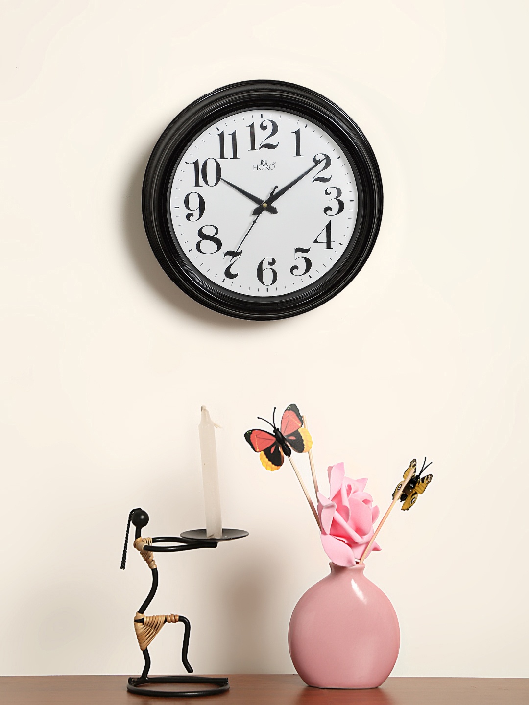 

Horo White Dial 30cm Round Solid Analogue Wall Clock