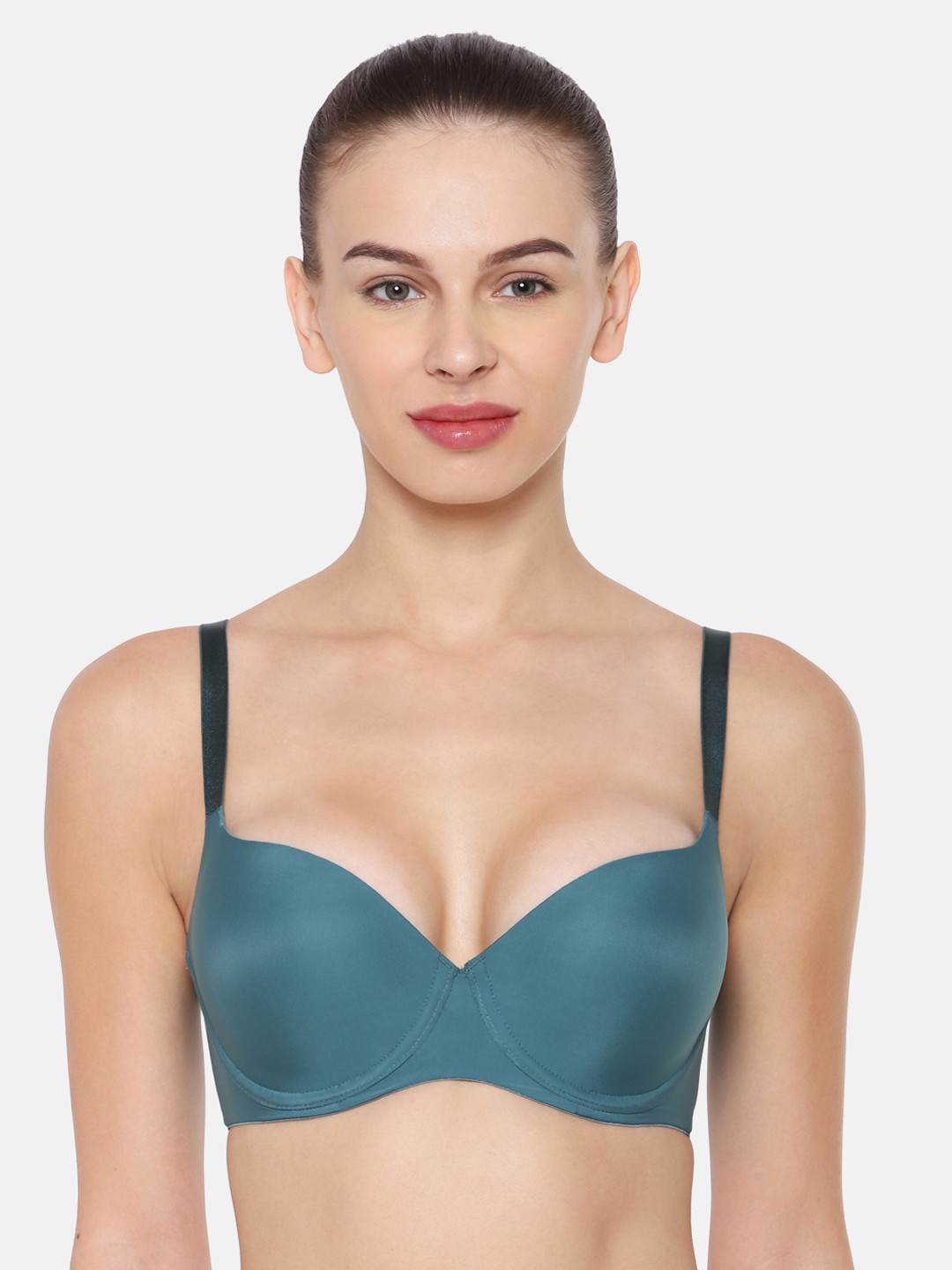

Triumph T-Shirt Bra 60 Wired Padded Body Make-Up Series Seamless Everyday Bra, Green