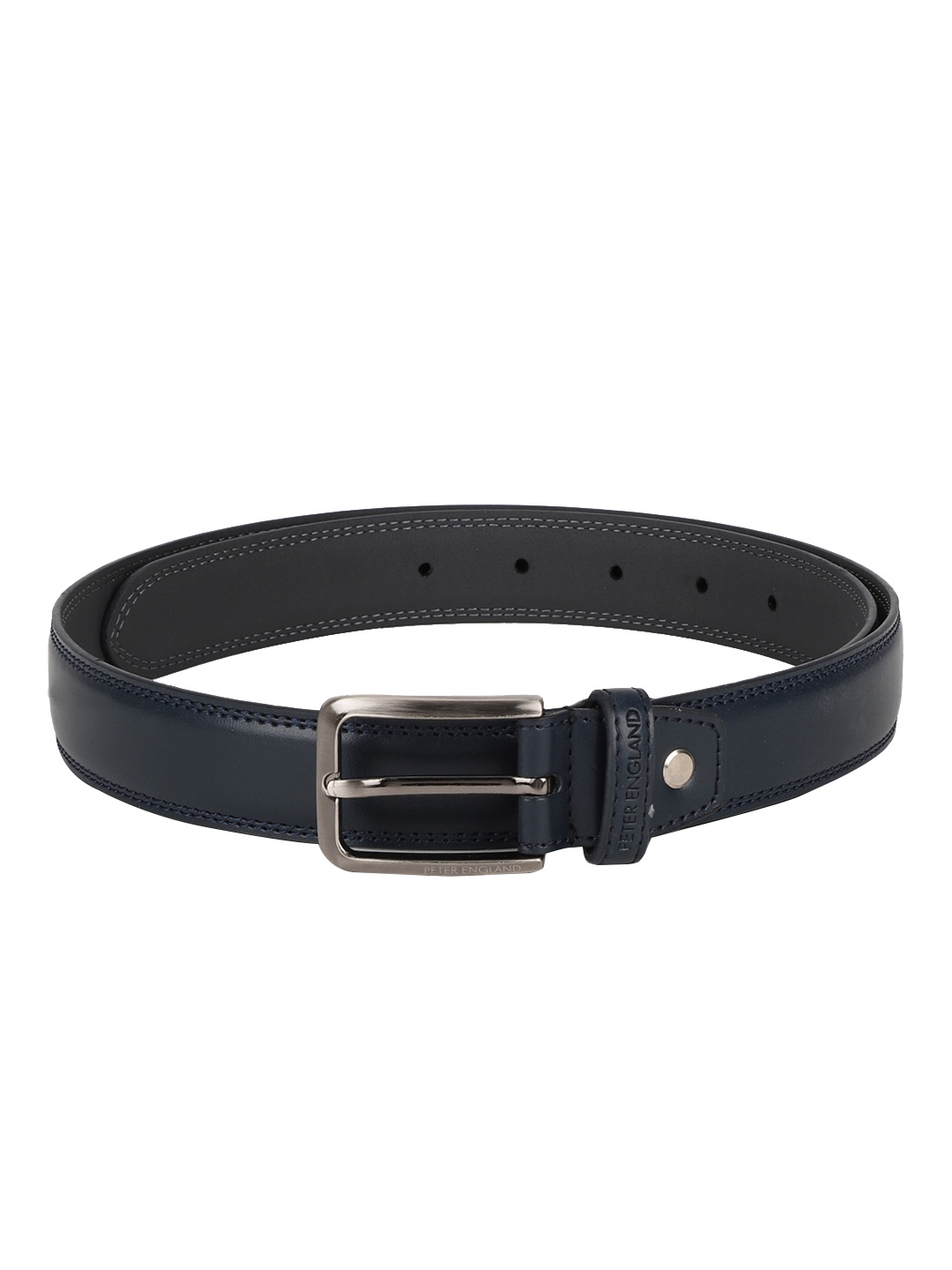

Peter England Men Navy Blue Solid Belt