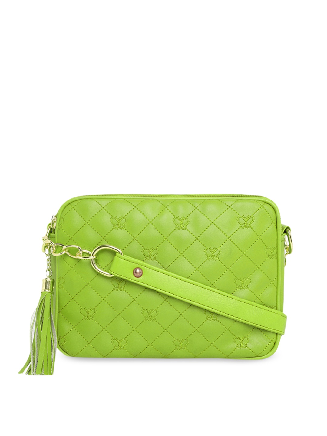 

KLEIO Women Green Solid Sling Bag