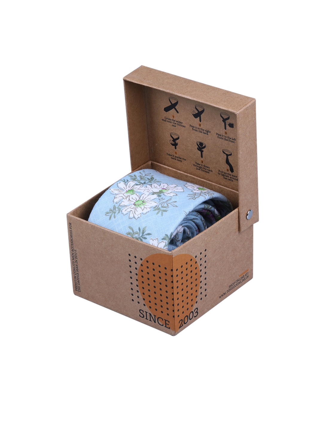 

Tossido Men Blue Printed Broad Tie