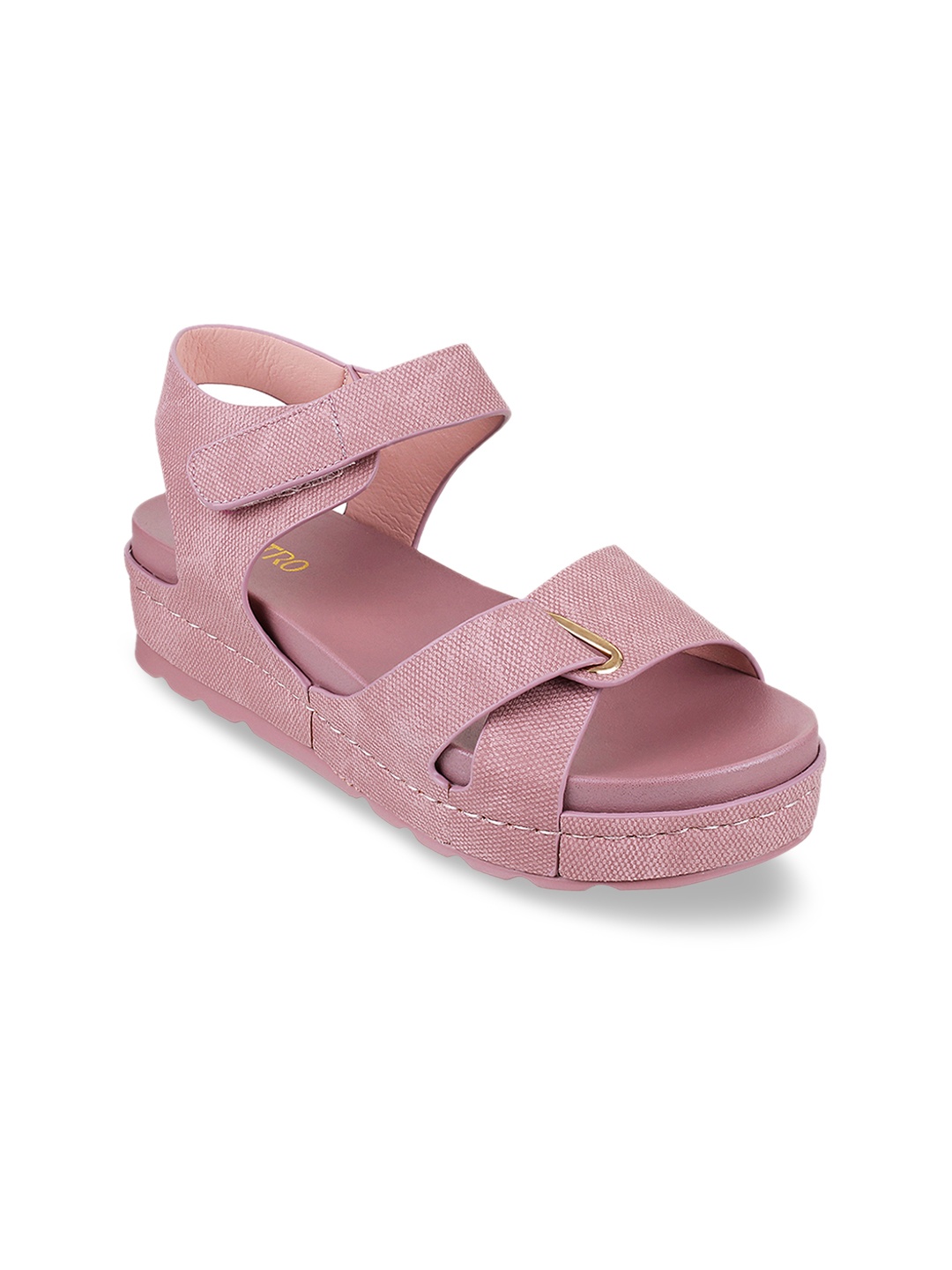 Metro Women Purple Solid Heels