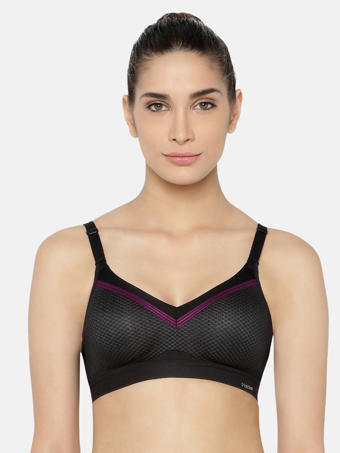 

Triumph Triaction Free Motion Padded Wireless High Bounce Control Sports Bra, Black