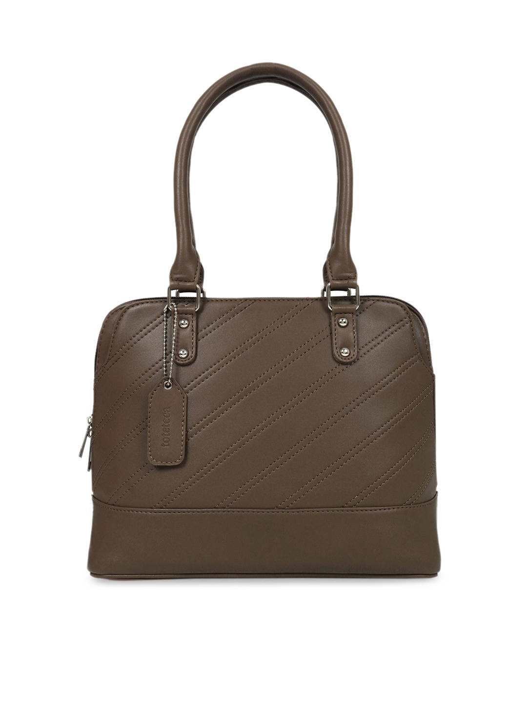 

Toteteca Women Brown Solid Handheld Bag