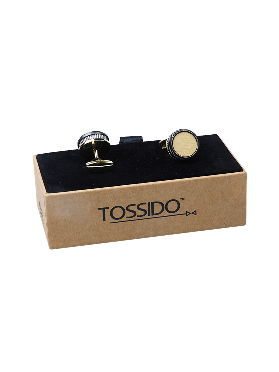 

Tossido Gold-Toned Round Cufflinks