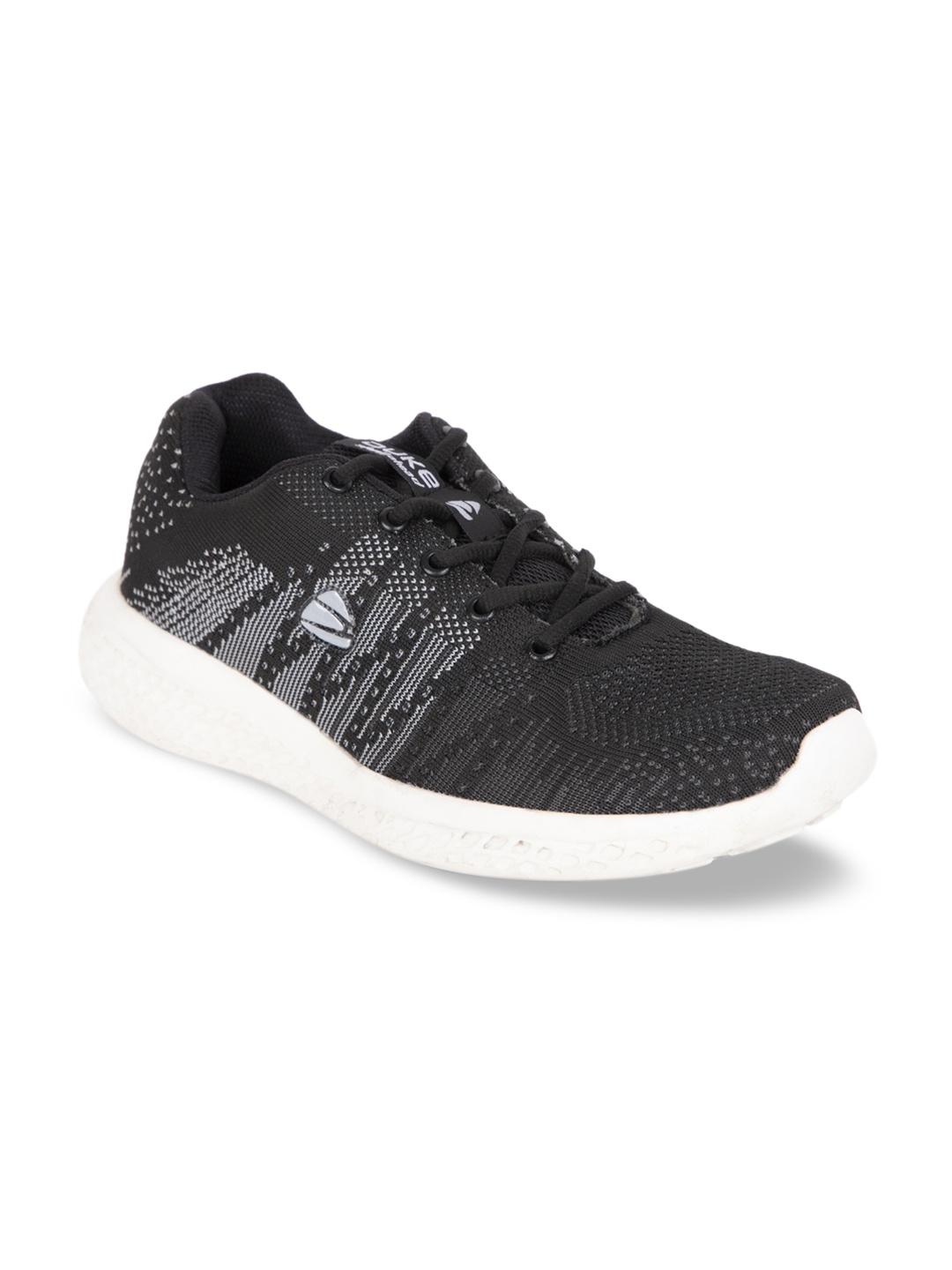 

Duke Men Black Textile Running Shoes